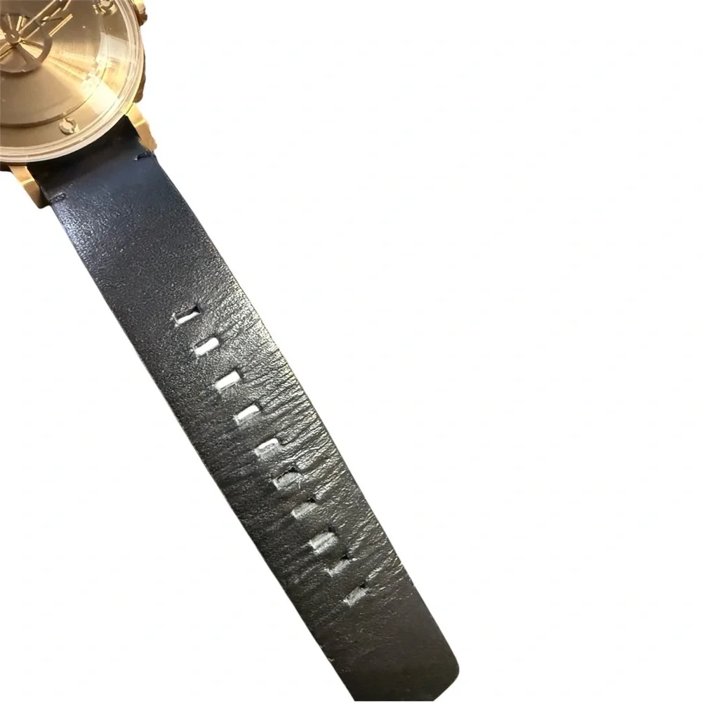ODM Unisex “Beyond” Watch in Black with a Gold Face, Works, Excellent Condition